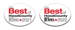 The Best of Hood County Award Logos